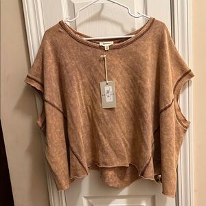 Casual Brown Women's Top